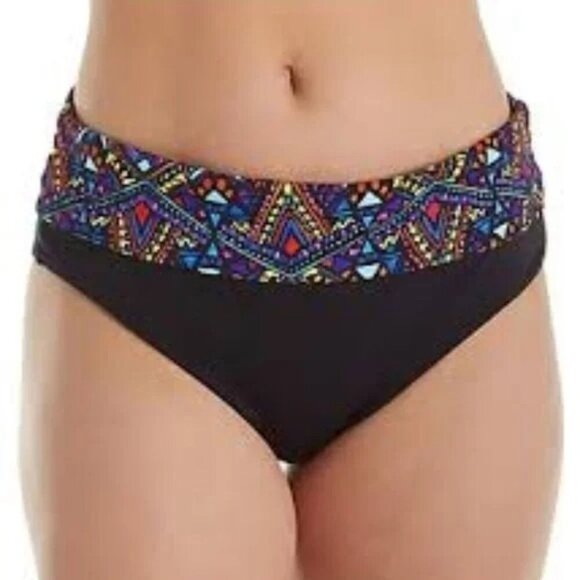 Elomi Black Full Coverage Bikini Bottom - Picture 1 of 5